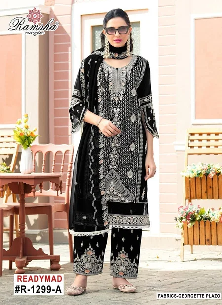 Ramsha R 1299 Nx A To D Online Readymade Pakistani Suits Wholesale
